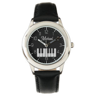Klaviertastatur Personalisiert Musikerin Armbanduhr