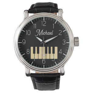 Klaviertastatur Personalisiert Musikerin Armbanduhr