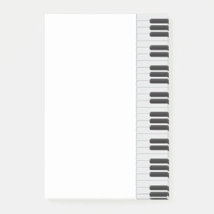 Klaviertastatur Post-it Klebezettel