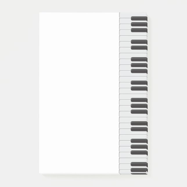 Klaviertastatur Post-it Klebezettel (Vorderseite)