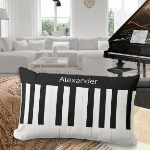 Klaviertastatur Schwarz Weiß Musikinstrument Lendenkissen