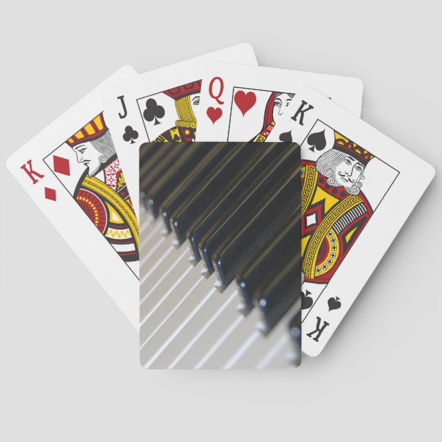 Klaviertastatur Spielkarten (Rückseite)