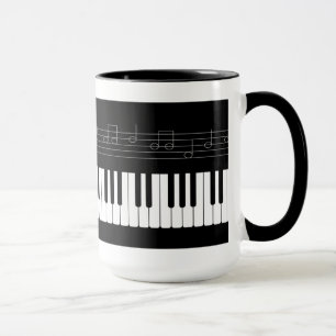 Klaviertastatur Tasse