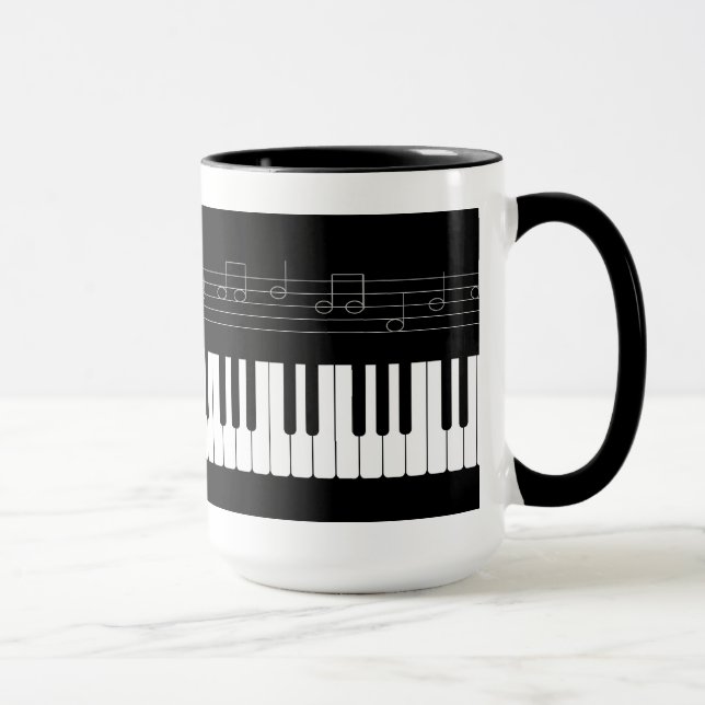 Klaviertastatur Tasse (Rechts)