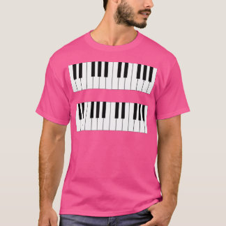 Klaviertastatur Tasten Lektionen Übungsoption Tun T-Shirt