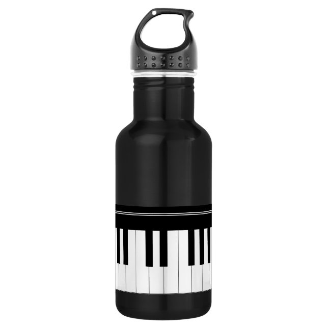 Klaviertastatur Trinkflasche (Vorderseite)