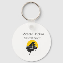 Klaviertastatur und Schlüsselanhänger für Musikanm