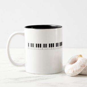 Klaviertastatur Zweifarbige Tasse