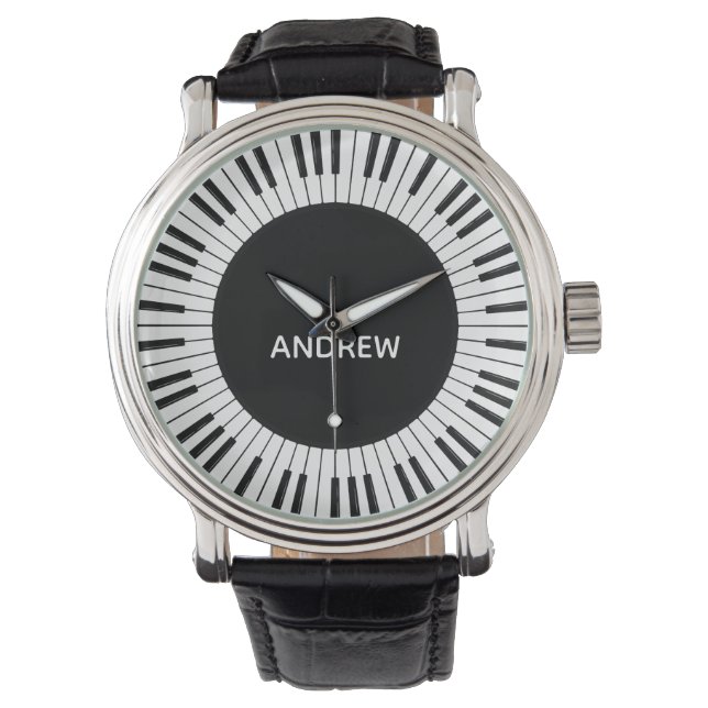 Klaviertasten Design Armbanduhr (Vorderseite)