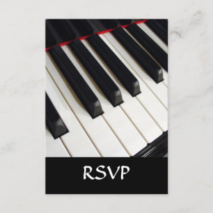 Klaviertasten Fotografie RSVP Karte