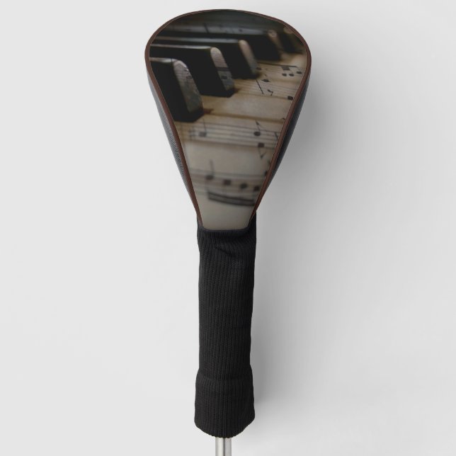 Klaviertasten für antike Musik Golf Headcover (Vorderseite)