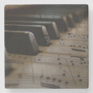 Klaviertasten für antike Musik Steinuntersetzer