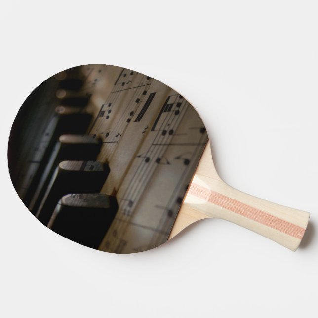 Klaviertasten für antike Musik Tischtennis Schläger (Seitenansicht)