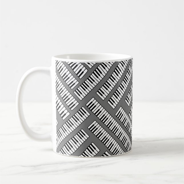Klaviertasten  kaffeetasse (Links)