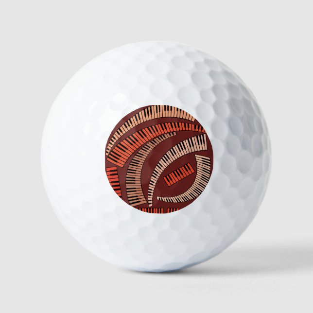 Klaviertasten kurviert golfball (Vorderseite)