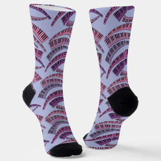 Klaviertasten kurviert socken