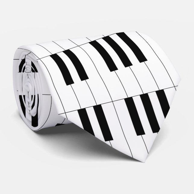 Klaviertasten Tastatur Krawatte (Gerollt)