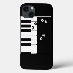 Klaviertasten und Katzenfußpfoten Case-Mate iPhone Hülle