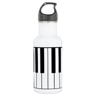 Klaviertasten zum Thema Musik Edelstahlflasche