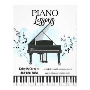 Klavierunterricht Musik Flyer