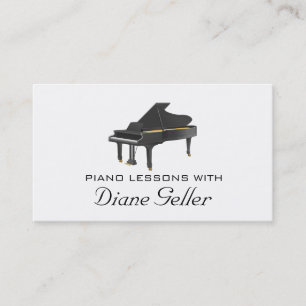 Klavierunterricht Musikpädagogik Business Card Visitenkarte