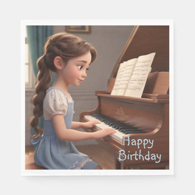 Klavierunterricht Serviette (Vorderseite)