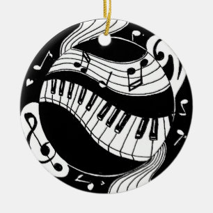 Klavierverzierung Keramik Ornament