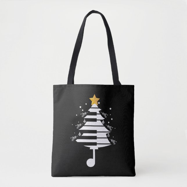 Klavierweihnachtsbaum Klaviermusik - Geschenk für  Tasche (Vorderseite)