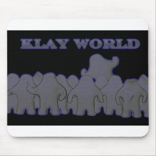 Klay Weltschwarz-Glühen MousPad Mousepad