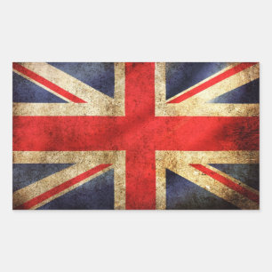 Klebe Uk sticker/mit der Fahne Vereinigtes Rechteckiger Aufkleber