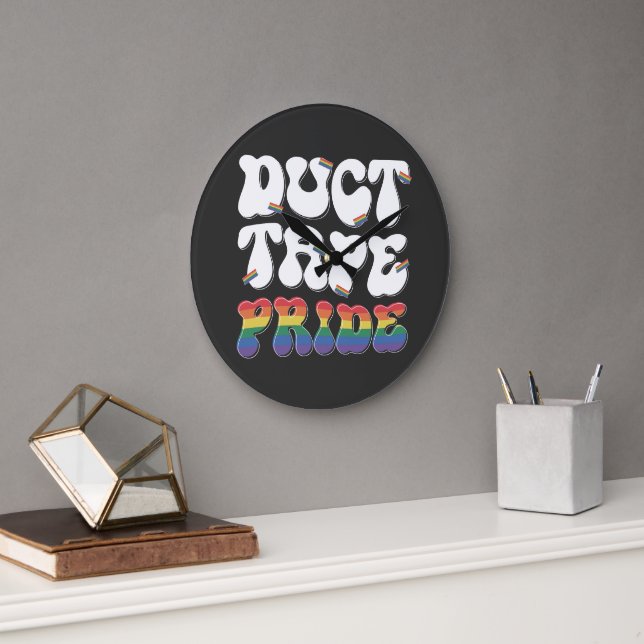 Klebeband Stolz - Wanduhr (Büro)