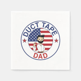 Klebeband-Vater - Papiertaschentuch Serviette