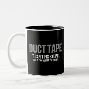 Klebefilm dämpft den Ton Erwachsenen Humor Sarkast Zweifarbige Tasse