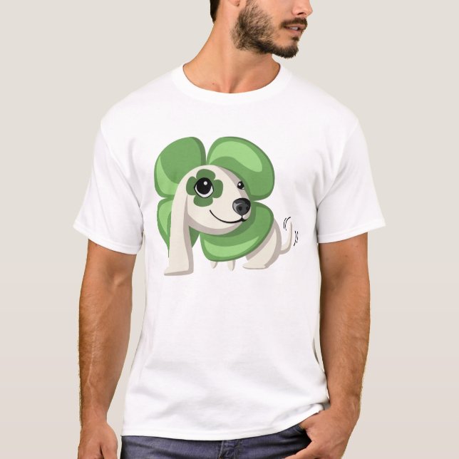 Kleben Sie den Viel Glück-Arm T-Shirt (Vorderseite)