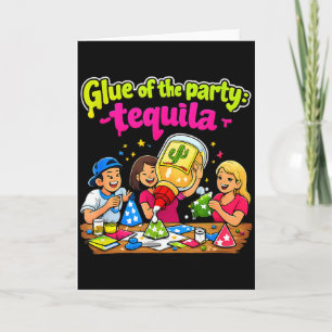 Kleber der Tequila-Handwerk-Witz-Design-Party Karte
