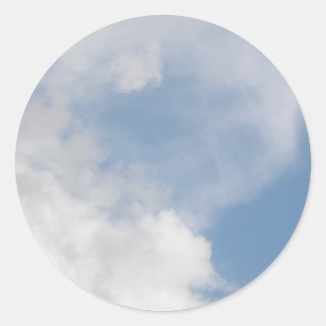 Kleber für Flüssigwolken Runder Aufkleber (Vorderseite)
