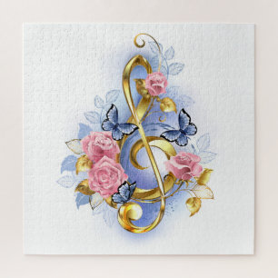 Kleber mit rosa Rosen