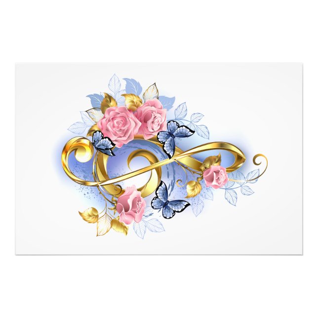 Kleber mit rosa Rosen Fotodruck (Vorne)