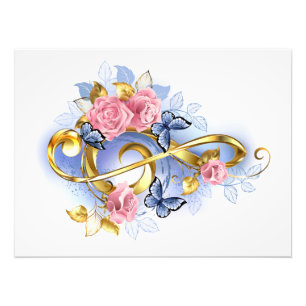 Kleber mit rosa Rosen Fotodruck