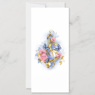 Kleber mit rosa Rosen Magneteinladung
