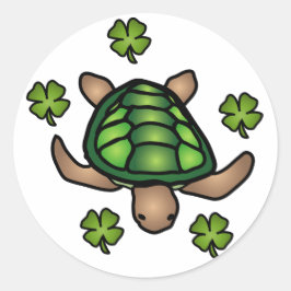 Kleber- und Schildkrötenkleber Runder Aufkleber
