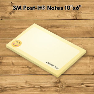 Klebezettel mit lächelndem Gesicht und lächelnden Post-it Klebezettel