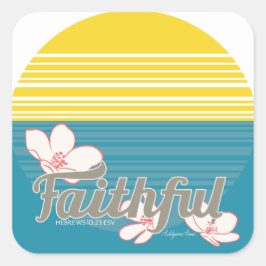 klebrig quadratischer aufkleber