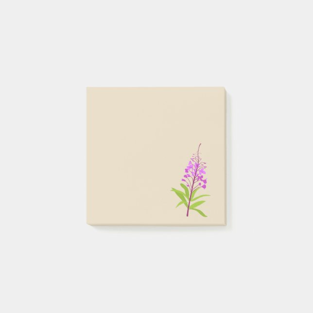 Klebrige Anmerkungen des Fireweed Post-it Klebezettel (Vorderseite)