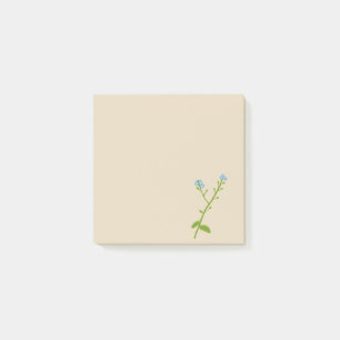 Klebrige Anmerkungen des Vergissmeinnichts Post-it Klebezettel
