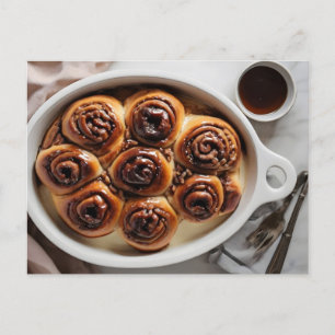 klebrige Brötchen Postkarte