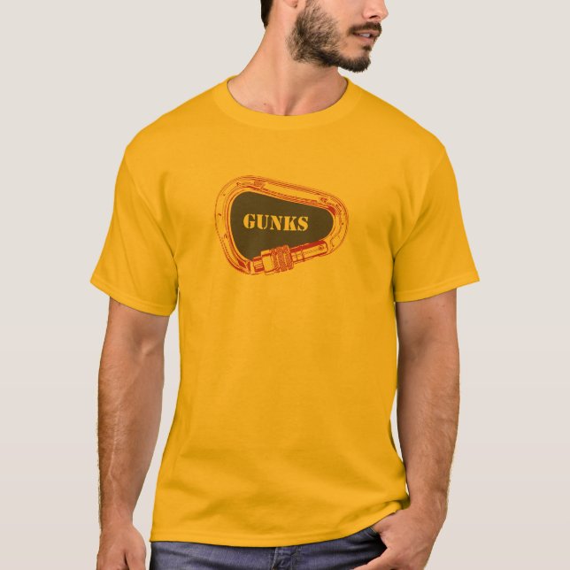 Klebrige Massen, die Carabiner klettern T-Shirt (Vorderseite)
