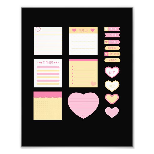 klebrige Notizzettel Fotodruck (Vorne)