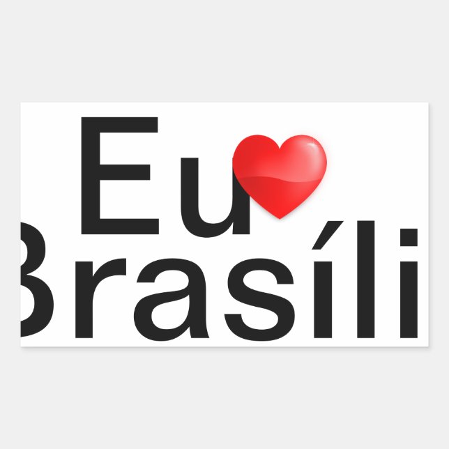Klebstoff Brasilien Brasilien Rechteckiger Aufkleber (Vorderseite)