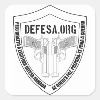 Klebstoff DEFESA.ORG Bald Quadratischer Aufkleber
